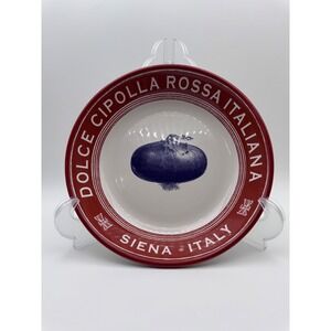 Certified International Tina Higgins Siena Italy Red Onion Pasta Soup Bowl 9"